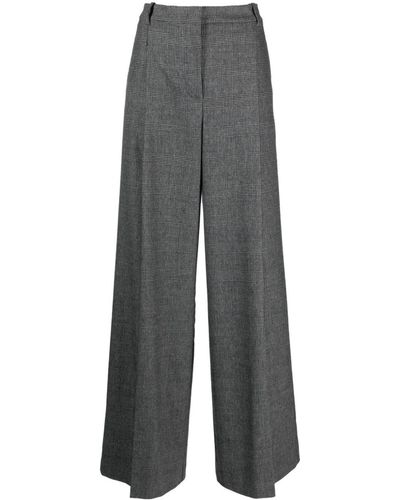 Pinko Pantalon ample à carreaux - Gris