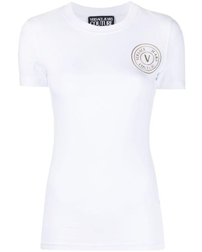 Versace T-shirt Met Logo - Wit