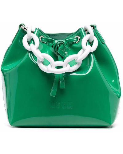 MSGM Bucket-tas Met Kettinghengsel - Groen