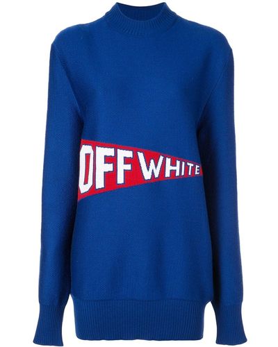 Off-White c/o Virgil Abloh Wool Sweater - Blue