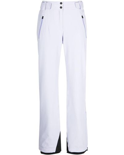 Aztech Mountain Two-tone straight-leg ski trousers - Blanco