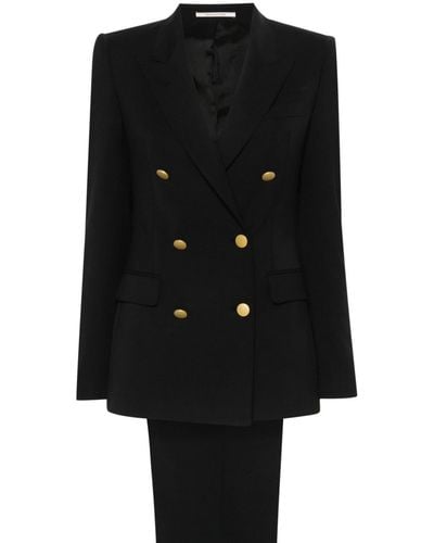 Tagliatore Twill double-breasted suit - Schwarz