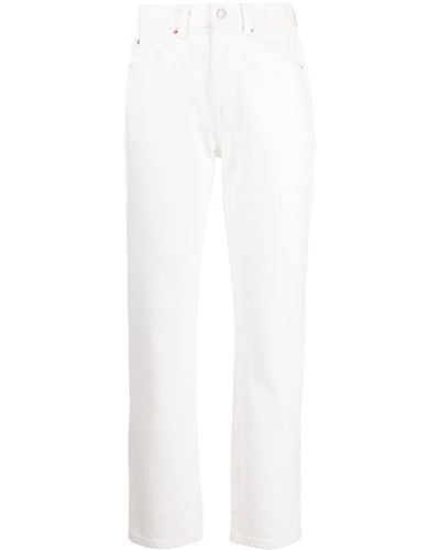Alexander Wang Gerade Cropped-Jeans - Weiß