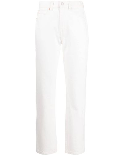 Alexander Wang Straight-leg Cropped Jeans - White