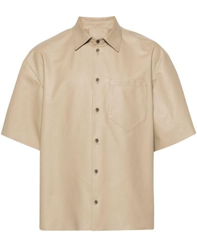 Prada Camisa con bolsillo de parche - Neutro