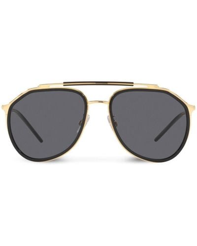 Dolce & Gabbana Pilot-frame Sunglasses - Metallic