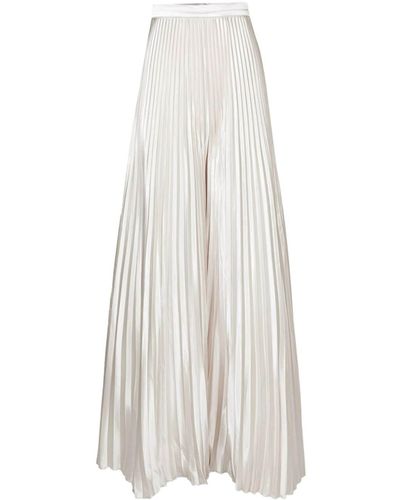 L'idée Bisous Pleated Trousers - White