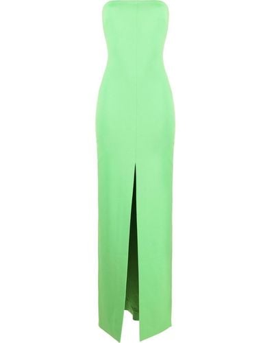 Solace London The Bysha Strapless Gown - Green