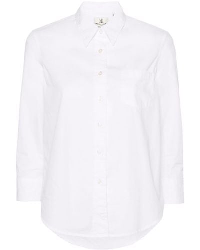 Denimist Adrienne Shrunken Cotton Shirt - White