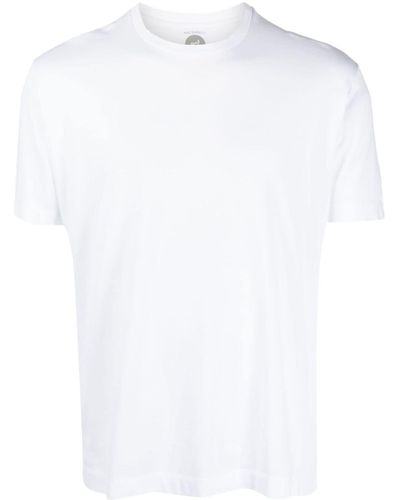 Mazzarelli T-shirt Met Ronde Hals - Wit