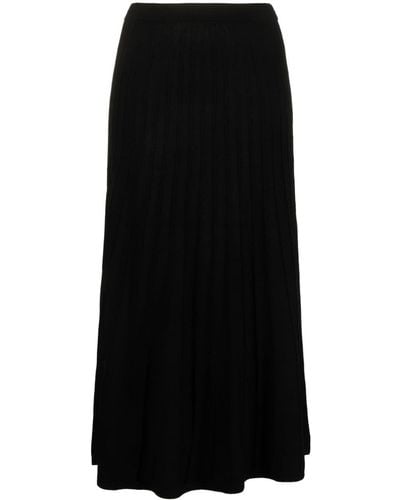 Ba&sh Jada Calf-length Knitted Skirt - Black