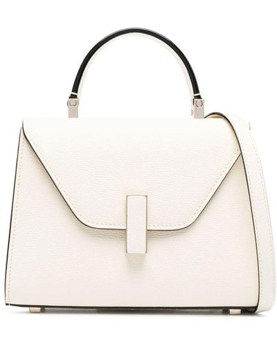 Valextra Iside Micro Tote Bag - White