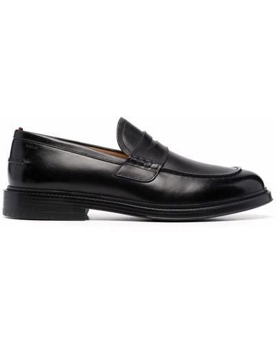 Bally Nitus Slip-on Leather Loafers - Black