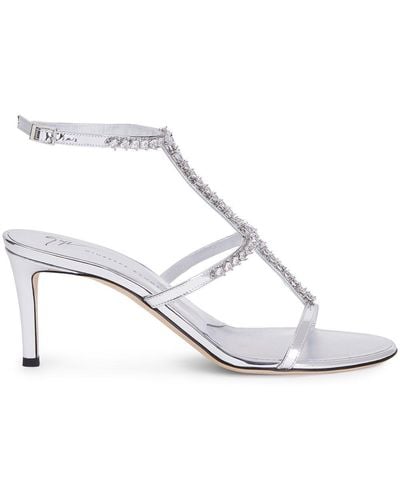 Giuseppe Zanotti Crystal Embellishment High-heeled Sandals - White