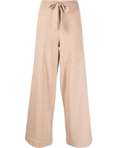 Eres Frederique Wide-leg Knitted Pants - Natural
