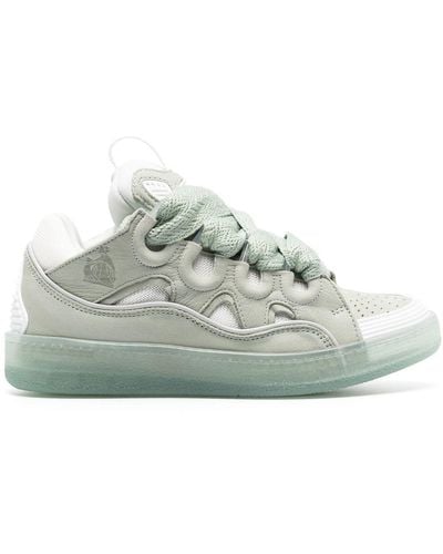 Lanvin Curb Lace-up Trainers - Grey