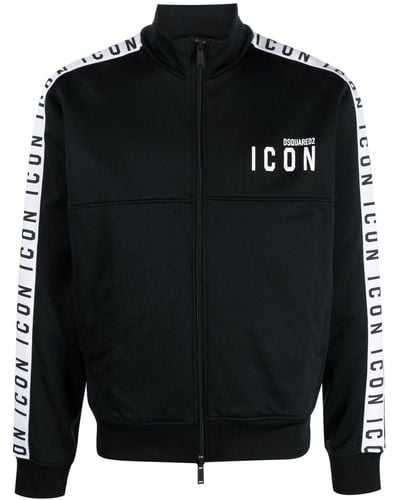DSquared² Sweatshirt mit "Icon"-Print - Schwarz