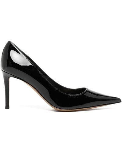 Alexandre Vauthier Patent Pointed Toe Court Shoes - Black