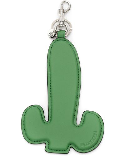 JW Anderson Cactus Schlüsselanhänger mit Logo - Grün