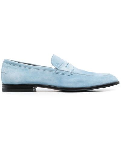 Bally Webb Leather Loafers - Blue