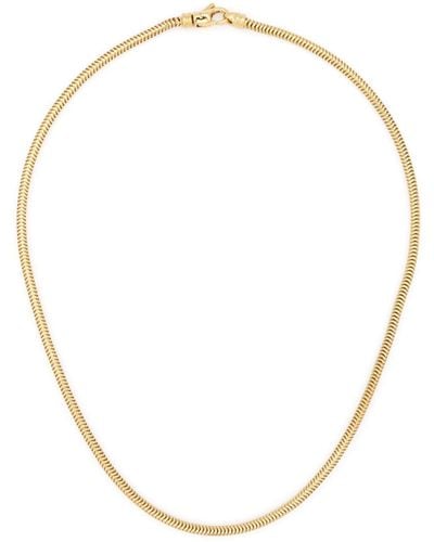 Tom Wood Collar de cadena con efecto pulido - Blanco