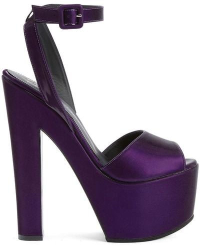 Giuseppe Zanotti Tarifa 170mm プラットフォーム サンダル - パープル