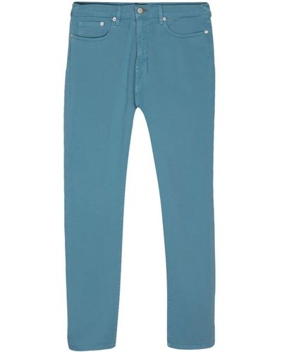 PS by Paul Smith Mid Waist Straight Jeans - Blauw