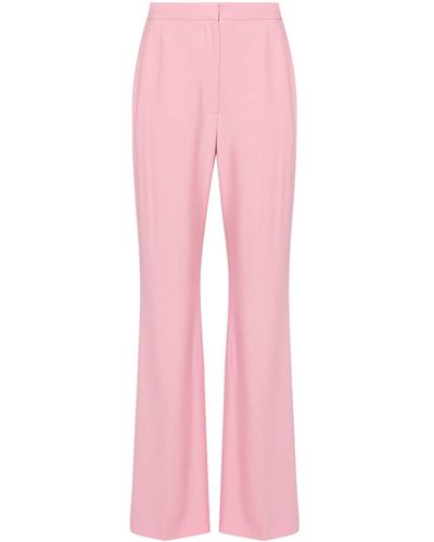 Alexander McQueen Ausgestellte Hose mit Bügelfalten - Pink