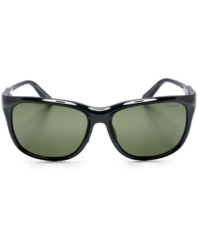 Moncler X FRGMNT Sonnenbrille im Biker-Look - Grün