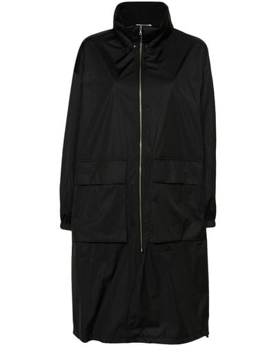 AURALEE Zip-up hooded raincoat - Schwarz