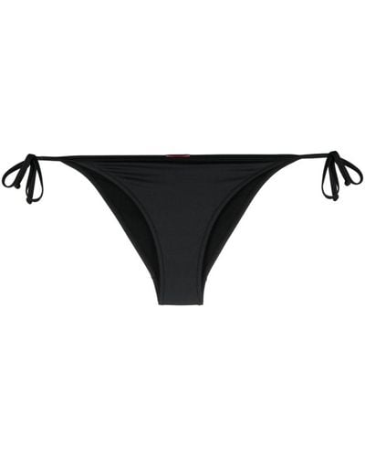 DIESEL Slip bikini con stampa - Nero