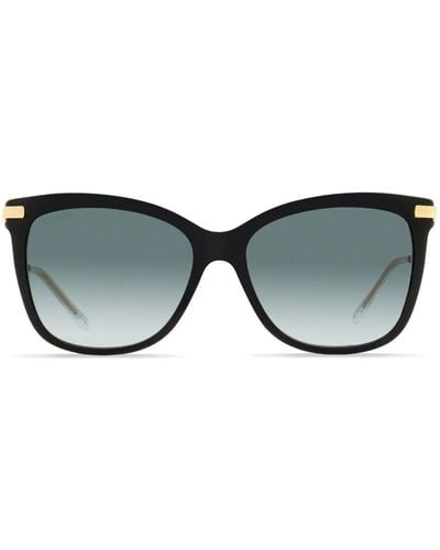 Jimmy Choo Steff Rectangular-frame Sunglasses - Brown