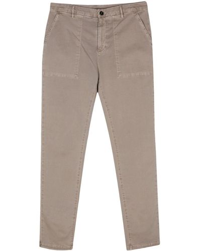 Moorer Niles Straight-leg Trousers - Grey