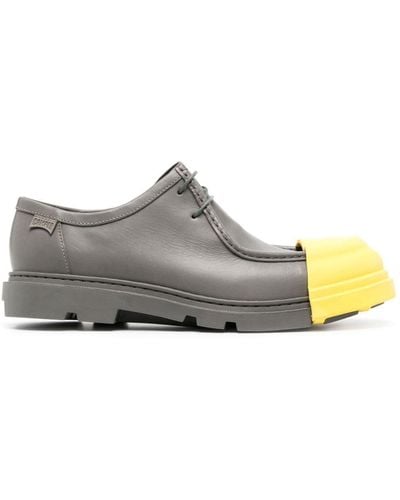 Camper Junction Leather Derby Shoes - Gray
