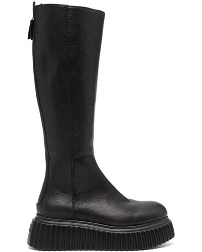 Agl Attilio Giusti Leombruni Milagros Knee-high Leather Boots - Black
