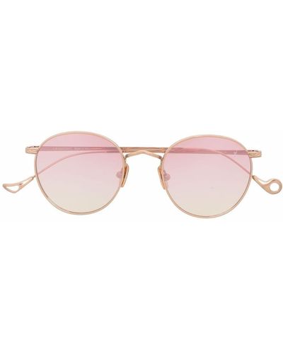 Eyepetizer Sonnenbrille mit rundem Gestell - Pink