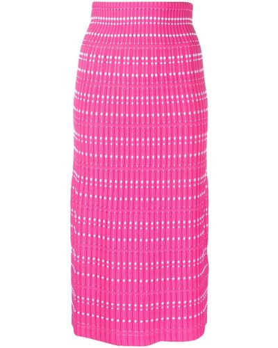 Alexander McQueen Opengebreide Mini-rok - Roze