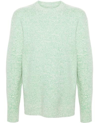 Jil Sander Marl-knit Wool Blend Jumper - Green