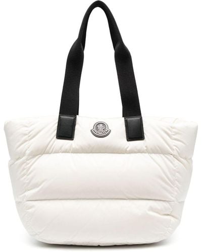 Moncler Caradoc Quilted Tote Bag - White