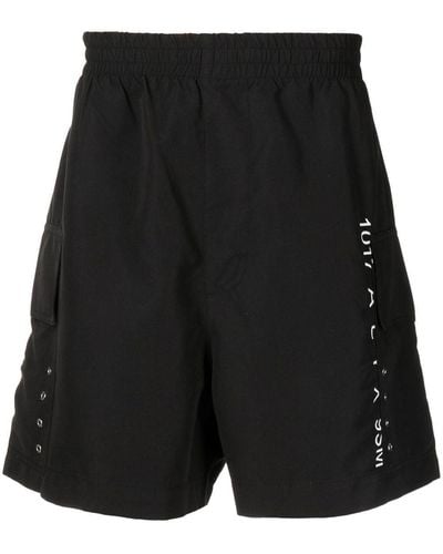 1017 ALYX 9SM Logo-print Swim Shorts - Black