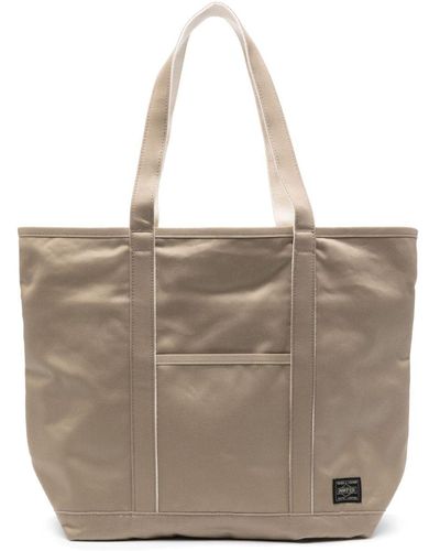 Porter-Yoshida and Co Weapon Shopper mit Logo-Applikation - Natur