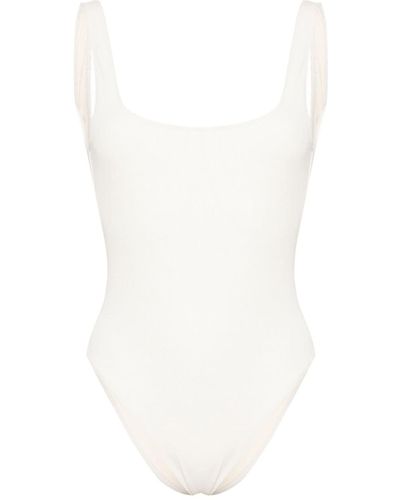Lido Due Ribbed Swimsuit - White