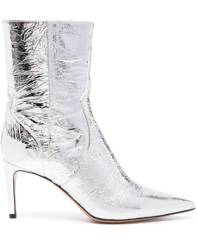 IRO Davy 80mm Leather Boots - White