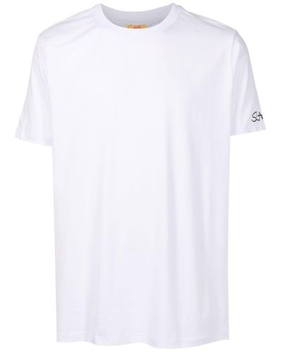 Amir Slama T-Shirt mit Angel Demon-Print - Weiß
