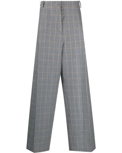 BOTTER Houndstooth Wide-leg Trousers - Grey