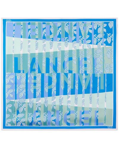 Lancel Sjaal Met Print - Blauw