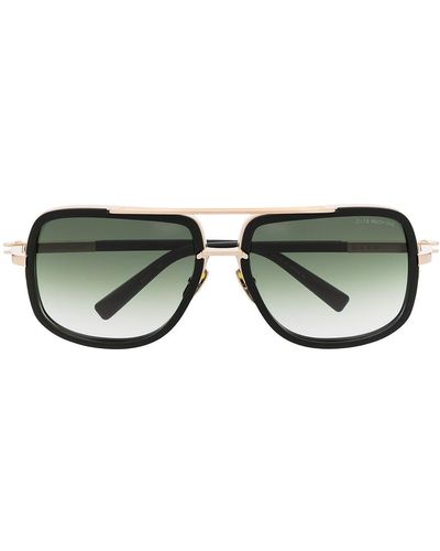 Dita Eyewear Metallic Pilot Sunglasses - Multicolour