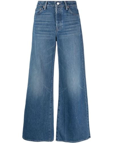Mother The Ditch Roller Sneak Jeans - Blue
