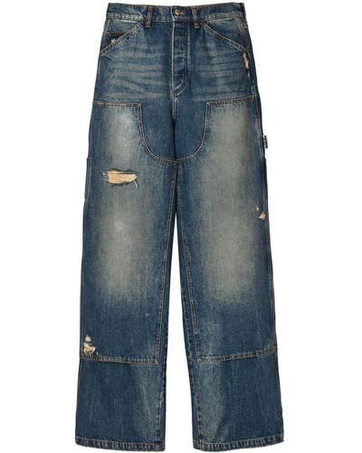 Marc Jacobs Weite Grunge Oversized Jeans - Blau