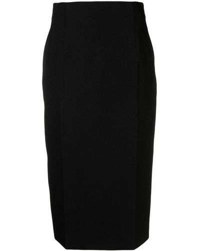 Lanvin Wool Pencil Skirt - Black